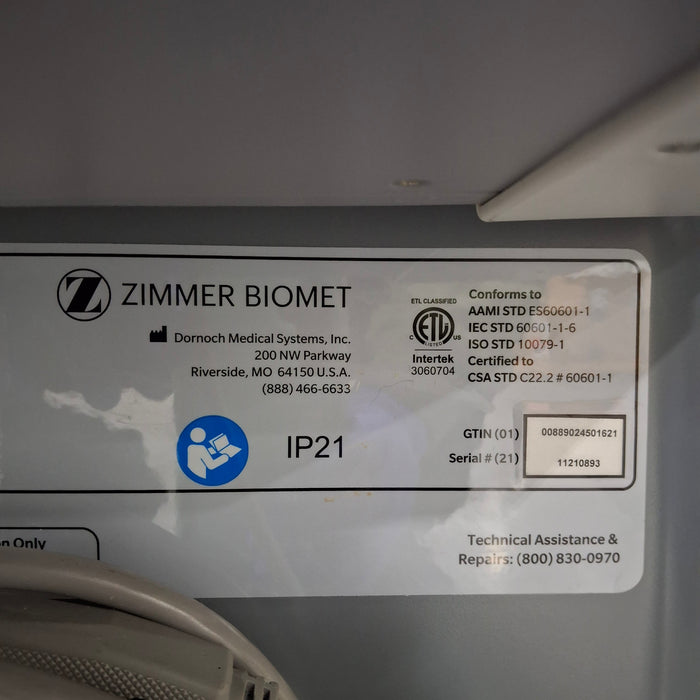 Zimmer Zimmer Biomet Intellicart System Duo Fluid Cart Surgical Equipment reLink Medical