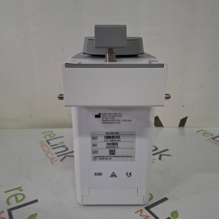 Datex-Ohmeda Datex-Ohmeda Tec 850 Isoflurane Vaporizer Anesthesia reLink Medical