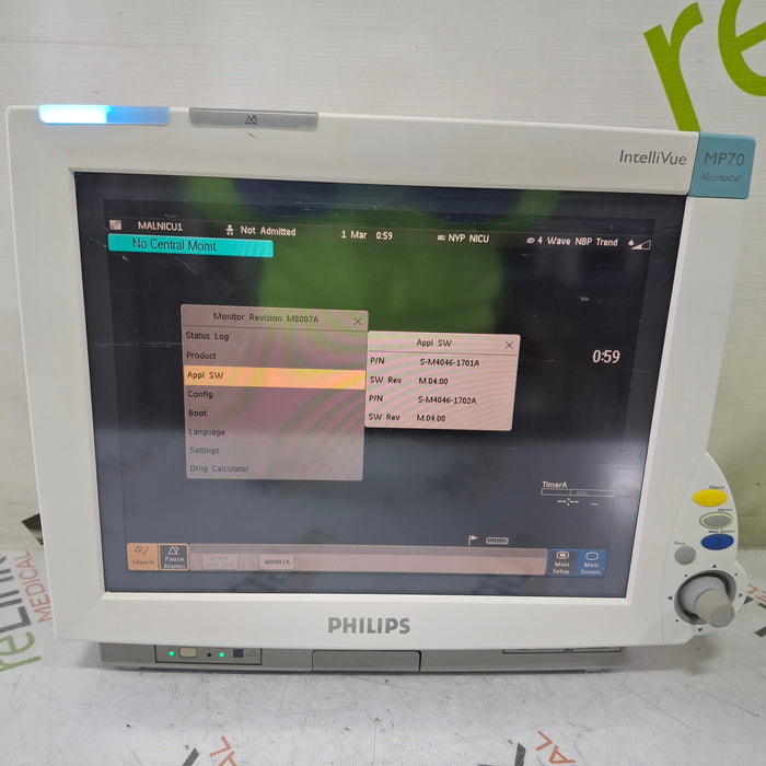 Philips IntelliVue MP70 - Neonatal Patient Monitor