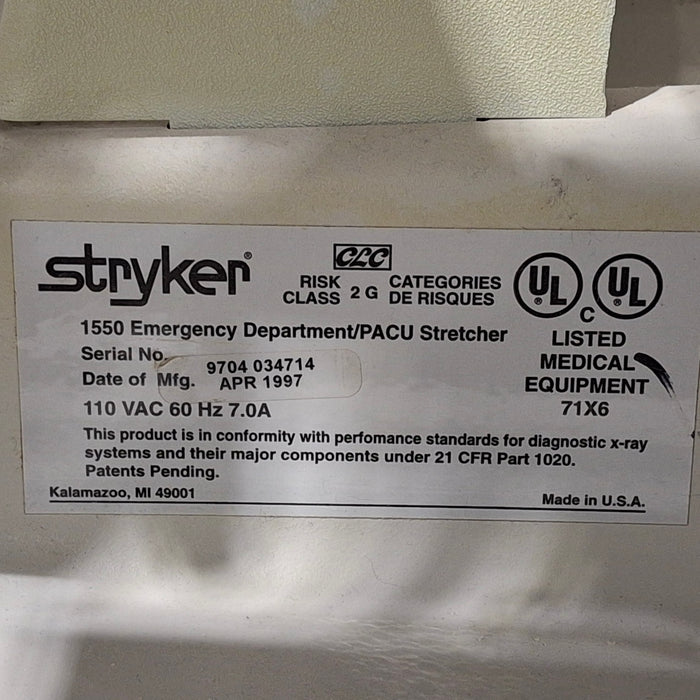Stryker 1550 Stretcher
