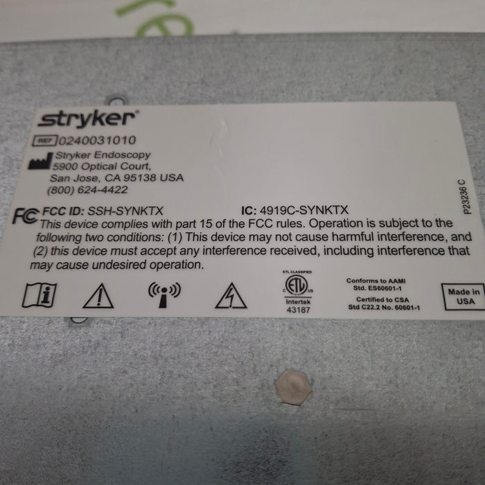 Stryker Stryker Wireless Transmitter Synk Wireless platform Surgical Equipment reLink Medical