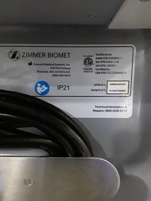 Zimmer Zimmer Biomet Intellicart System Duo Fluid Cart Surgical Equipment reLink Medical