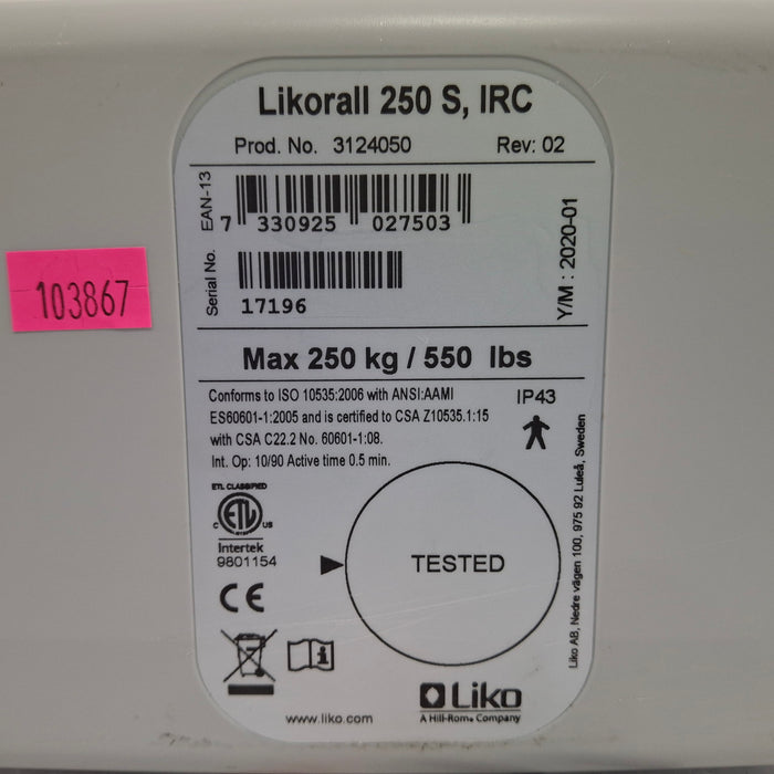 Hill-Rom Likorall 250 S Overhead Lift