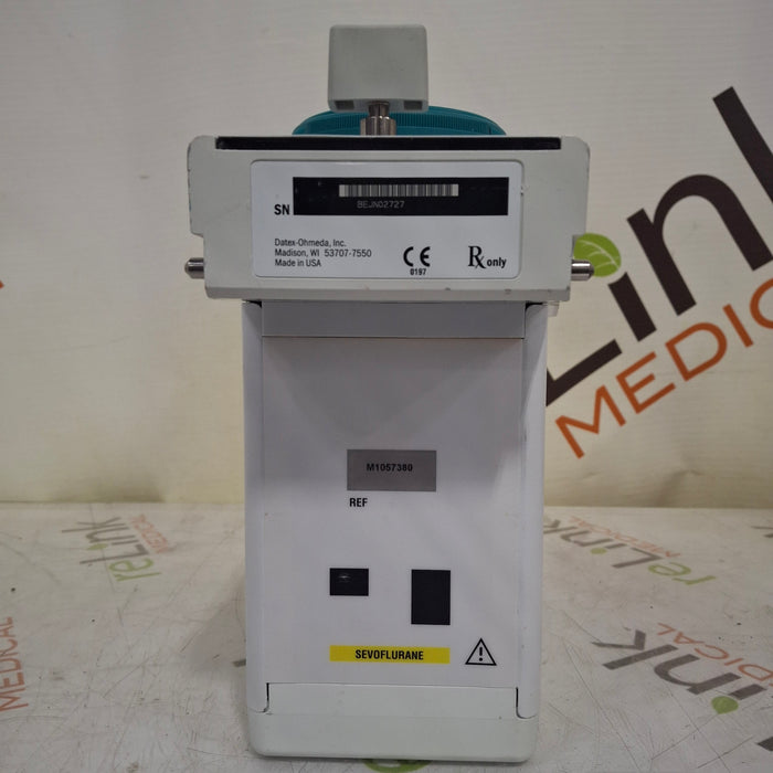 Datex-Ohmeda Datex-Ohmeda Tec 7 Sevoflurane Vaporizer Anesthesia reLink Medical