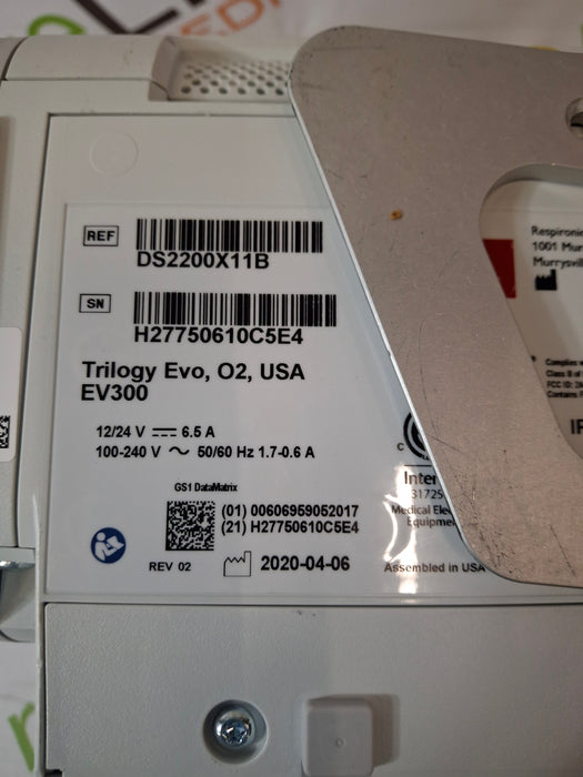 Philips Philips Trilogy EV300 Ventilator Respiratory reLink Medical