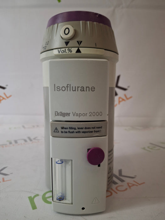 Draeger Medical Draeger Medical Vapor 2000 Isoflurane Vaporizer Anesthesia reLink Medical