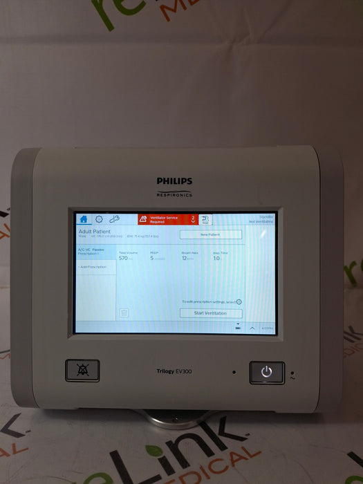 Philips Philips Trilogy EV300 Ventilator Respiratory reLink Medical