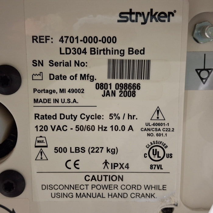 Stryker Stryker LD304 Birthing Bed Beds & Stretchers reLink Medical