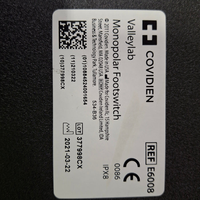 Valleylab Valleylab E6008 Monopolar Electrosurgical Footswitch Electrosurgical Units reLink Medical