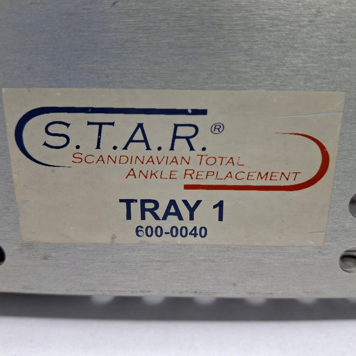 Stryker 600-0040 STAR Total Ankle Replacement Tray