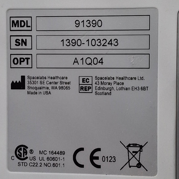Spacelabs Healthcare Spacelabs Healthcare 91390 - QUBE Patient Monitor Patient Monitors reLink Medical