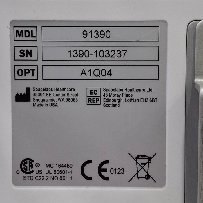 Spacelabs Healthcare 91390 - QUBE Patient Monitor