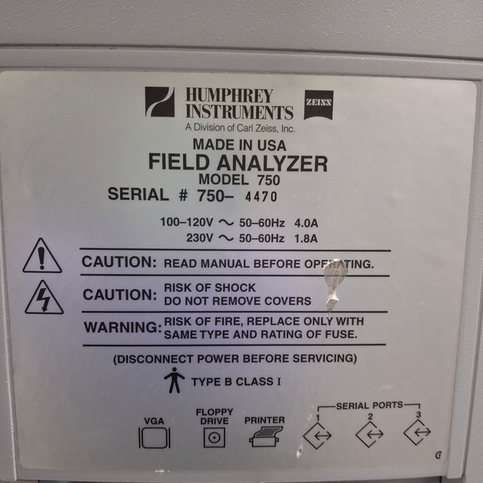 Carl Zeiss 750 Humphrey Field Analyzer
