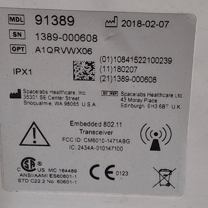 Spacelabs Healthcare Spacelabs Healthcare 91389 Qube Mini Transport Monitor Patient Monitors reLink Medical