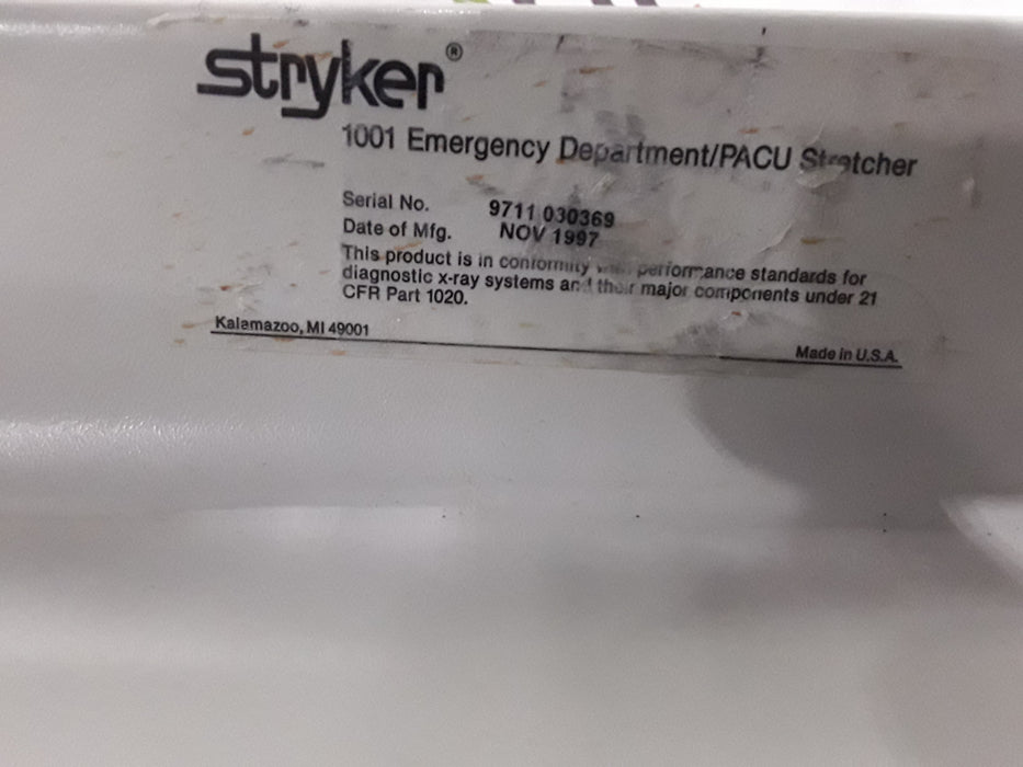 Stryker 1001 ED/PACU Stretcher