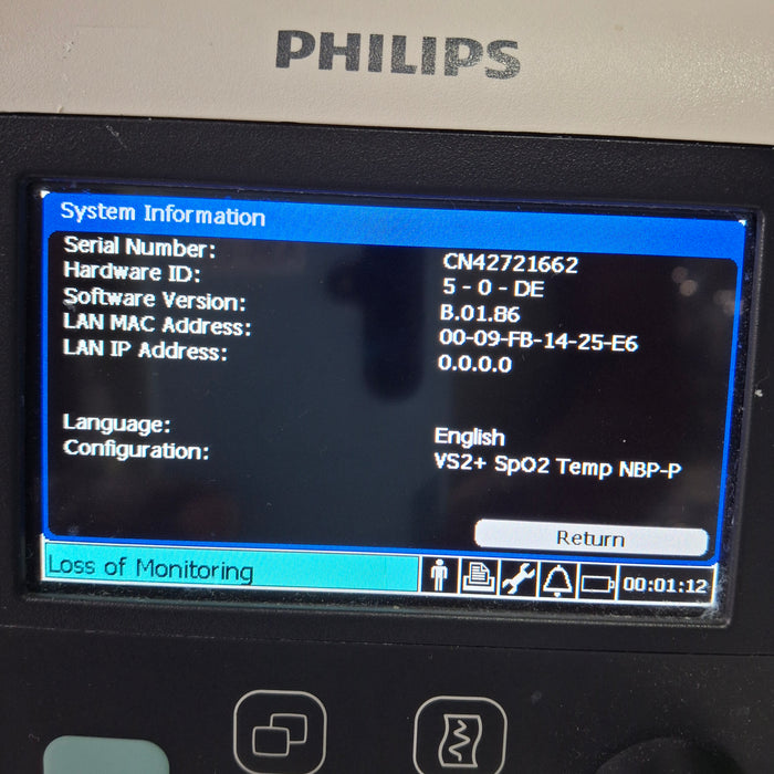 Philips Philips SureSigns VS2+ Vital Signs Monitor Patient Monitors reLink Medical