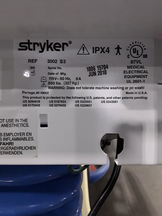 Stryker Secure III 3002 Hospital Bed