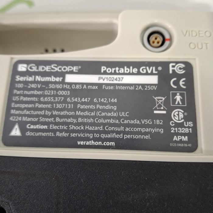 Verathon Medical, Inc Verathon Medical, Inc Glidescope GVL Video Laryngoscope Surgical Equipment reLink Medical