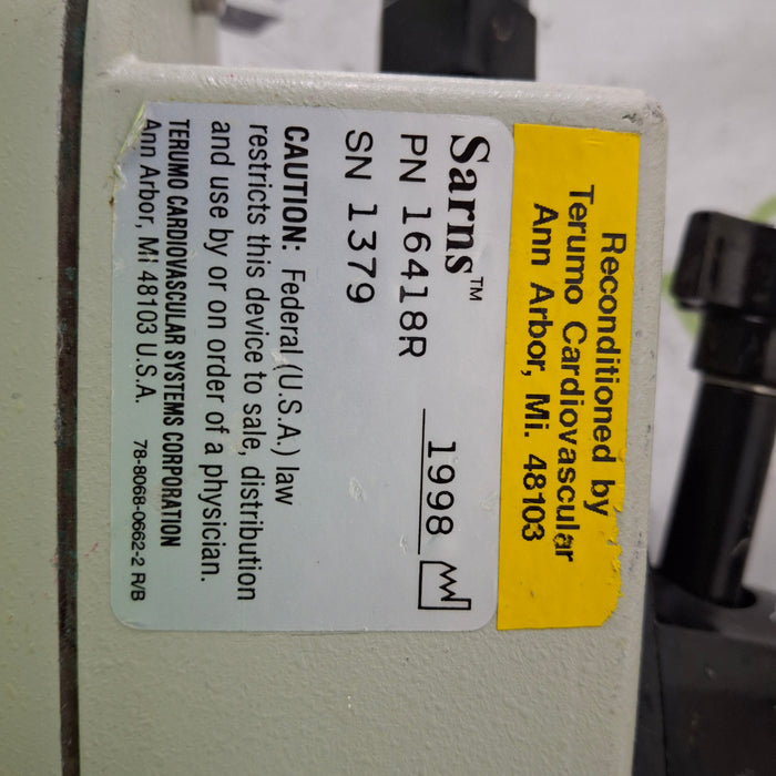 Terumo Medical Terumo Medical Sarns 8000 Occluder Perfusion reLink Medical