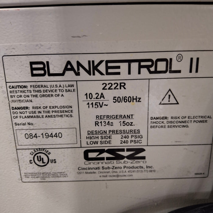 Cincinnati Sub-Zero CSZ Cincinnati Sub-Zero CSZ Blanketrol II Hyper/Hyporthermia Unit Temperature Control Units reLink Medical