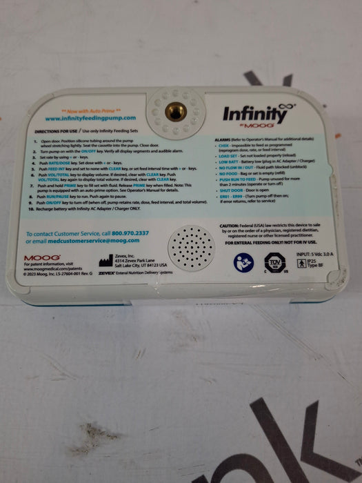 Moog Medical Moog Medical Infinity Enteral Feeding Pump Infusion Pump reLink Medical