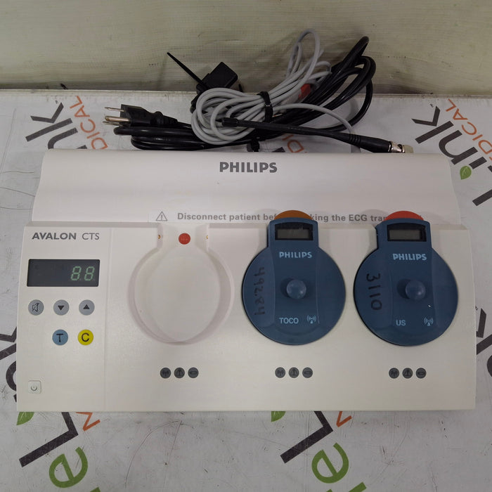 Philips Philips Avalon M2720A CTS w/Transducers Base Station Patient Monitors reLink Medical