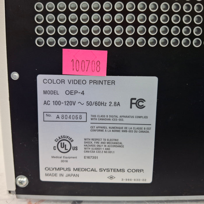 Olympus Olympus OEP-4 Color Video Printer Flexible Endoscopy reLink Medical