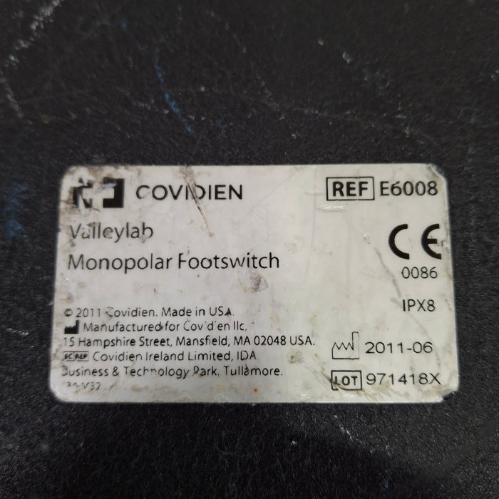 Valleylab Valleylab E6008 Monopolar Electrosurgical Footswitch Electrosurgical Units reLink Medical