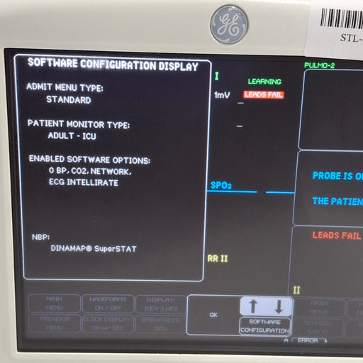 GE Healthcare GE Healthcare Dash 3000 - Masimo SpO2 Patient Monitor Patient Monitors reLink Medical