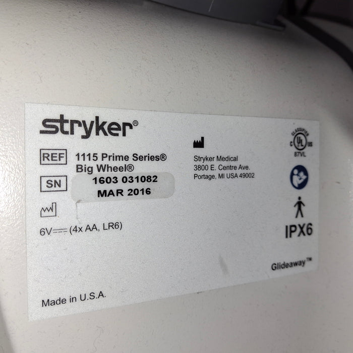 Stryker 1115 Big Wheel Glideaway Stretcher