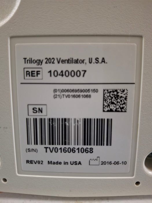 Respironics Respironics Trilogy 202 Ventilator Respiratory reLink Medical