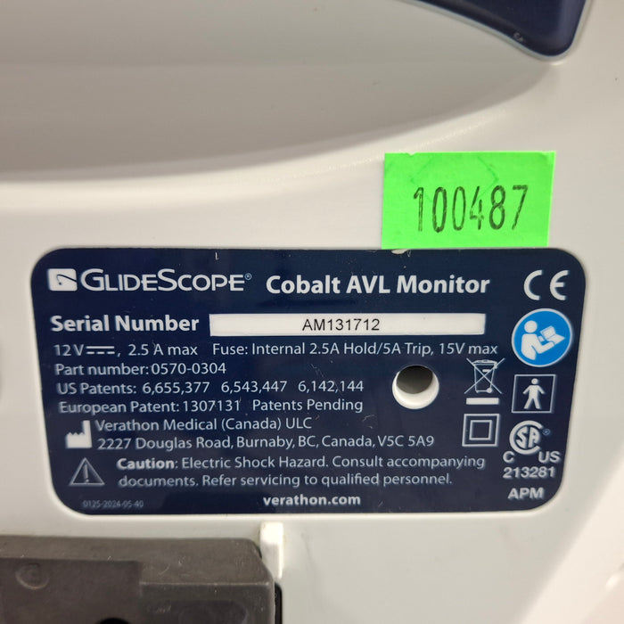 Verathon Medical, Inc Verathon Medical, Inc Glidescope Cobalt AVL Video Laryngoscope Surgical Equipment reLink Medical