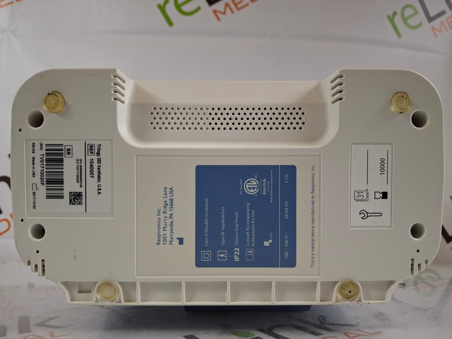 Respironics Respironics Trilogy 202 Ventilator Respiratory reLink Medical