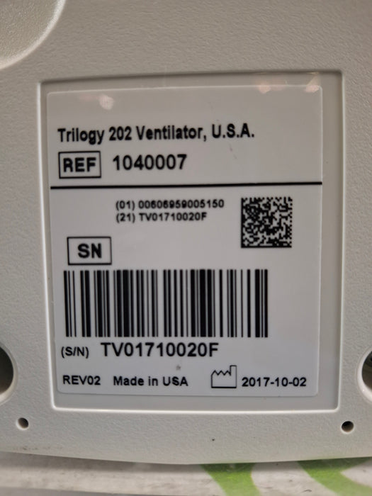 Respironics Respironics Trilogy 202 Ventilator Respiratory reLink Medical