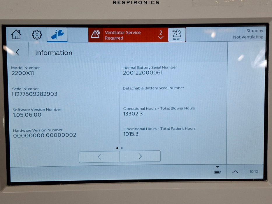 Philips Trilogy EV300 Ventilator