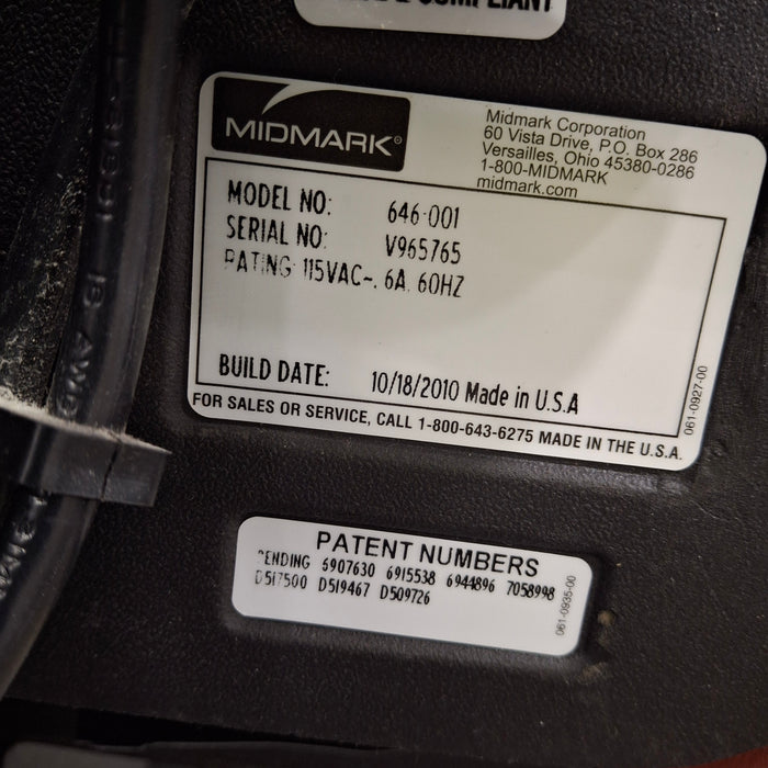 Midmark 646 Barrier-Free Podiatry Chair