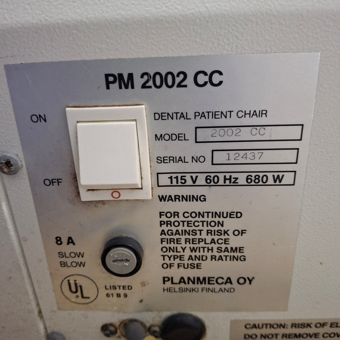 Planmeca PM 2002 CC Dental Chair
