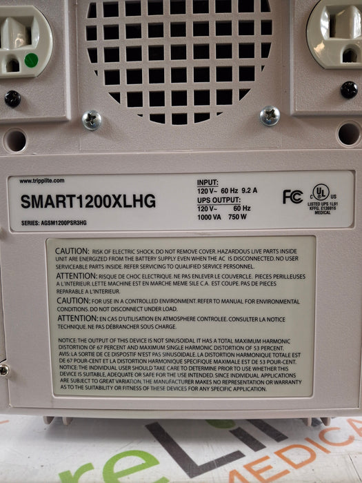 Tripp Lite Tripp Lite SMART1200XLHG Smart Pro UPS Test Equipment reLink Medical