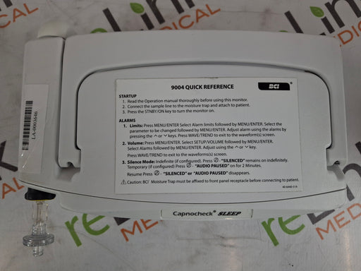 Smiths Medical Smiths Medical 9004 Capnocheck SLEEP Capnograph SpO2 CO2 Patient Monitors Patient Monitors reLink Medical