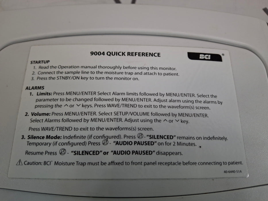 Smiths Medical Smiths Medical 9004 Capnocheck SLEEP Capnograph SpO2 CO2 Patient Monitors Patient Monitors reLink Medical