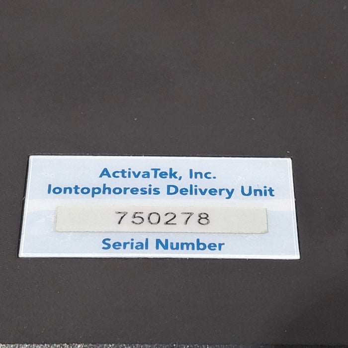 ActivaTek, Inc. ActivaDose Iontophoresis Delivery Unit