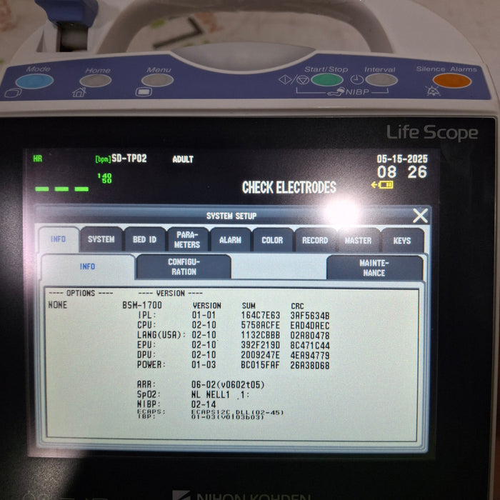 Nihon Kohden Nihon Kohden BSM-1753 Life Scope PT Transport Patient Monitor Patient Monitors reLink Medical