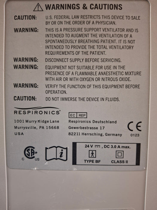 Philips Philips Respironics OmniLab Advanced + System One Ventilator Respiratory reLink Medical