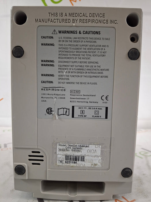 Philips Philips Respironics OmniLab Advanced + System One Ventilator Respiratory reLink Medical