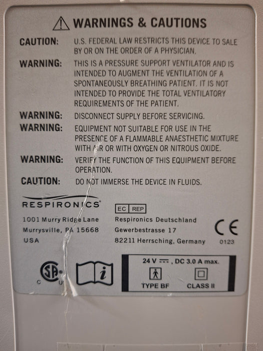 Philips Philips Respironics OmniLab Advanced + System One Ventilator Respiratory reLink Medical