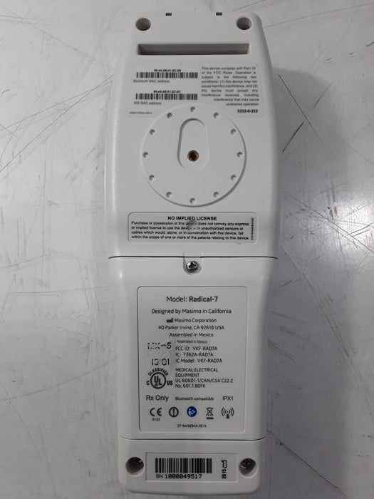 Masimo Masimo Radical 7 Pulse Oximeter w/ Base Patient Monitors reLink Medical