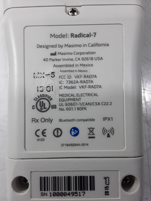 Masimo Masimo Radical 7 Pulse Oximeter w/ Base Patient Monitors reLink Medical