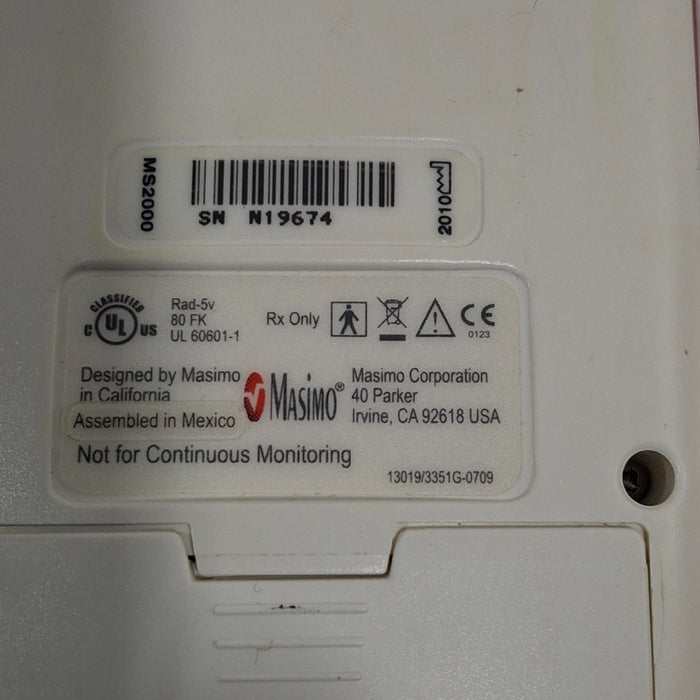 Masimo Masimo Rad-5v Handheld Pulse Oximeter Medical Patient Monitors reLink Medical