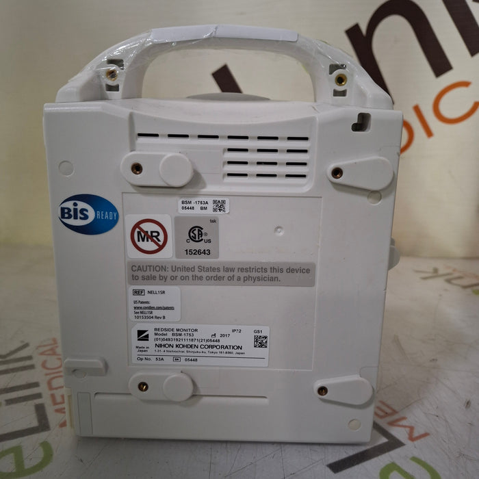 Nihon Kohden BSM-1753 Life Scope PT Transport Patient Monitor