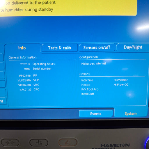 Hamilton Medical Inc Hamilton Medical Inc G5 Ventilator Respiratory reLink Medical